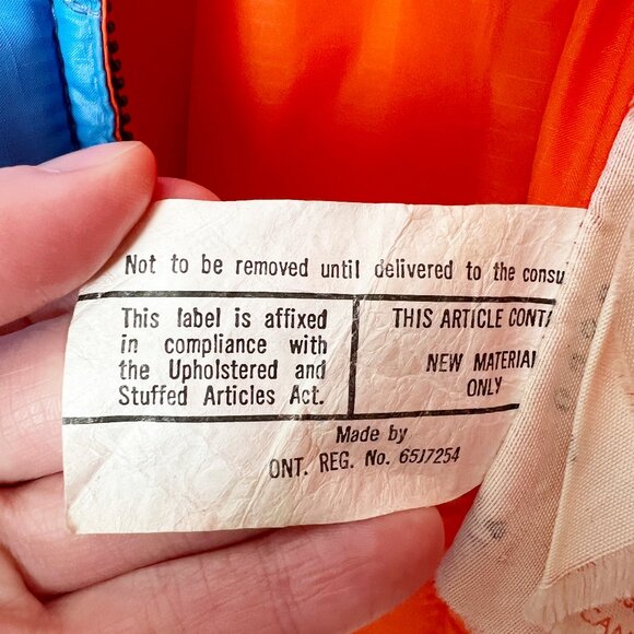 Vintage 70s Down Feather Puffer Jacket Coat Ski Puff Insulated Warm Winter 1970s - Picture 10 of 13